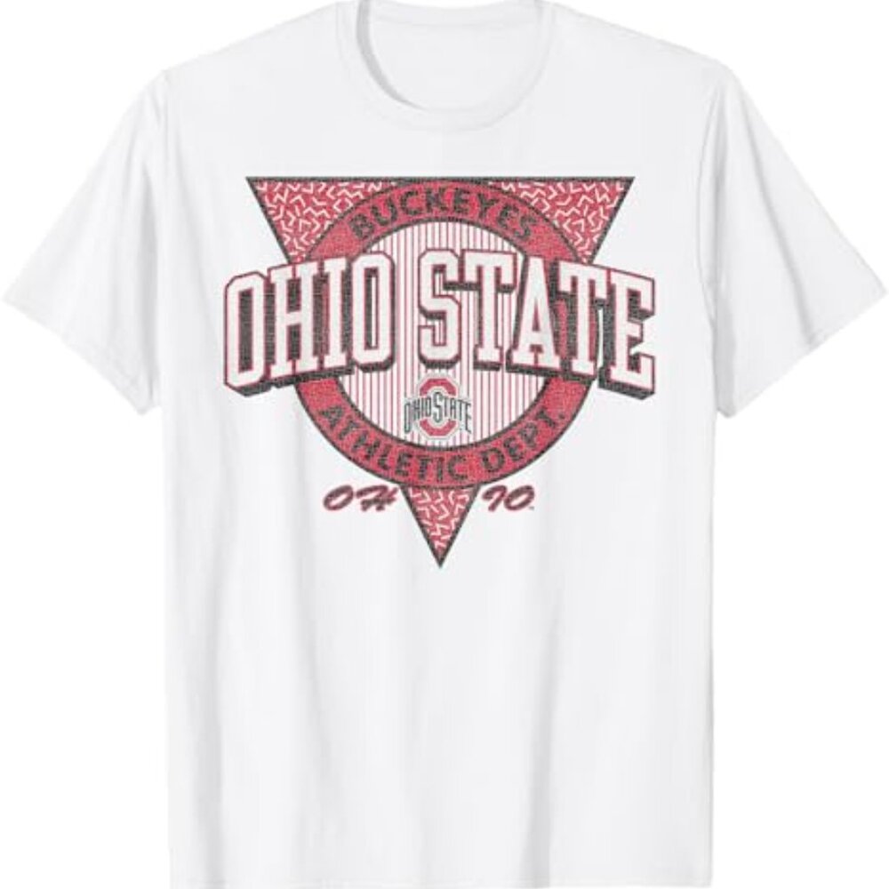 Ohio State Buckeyes Vintage Block Letter T-Shirt - Officially Licensed Retro Col